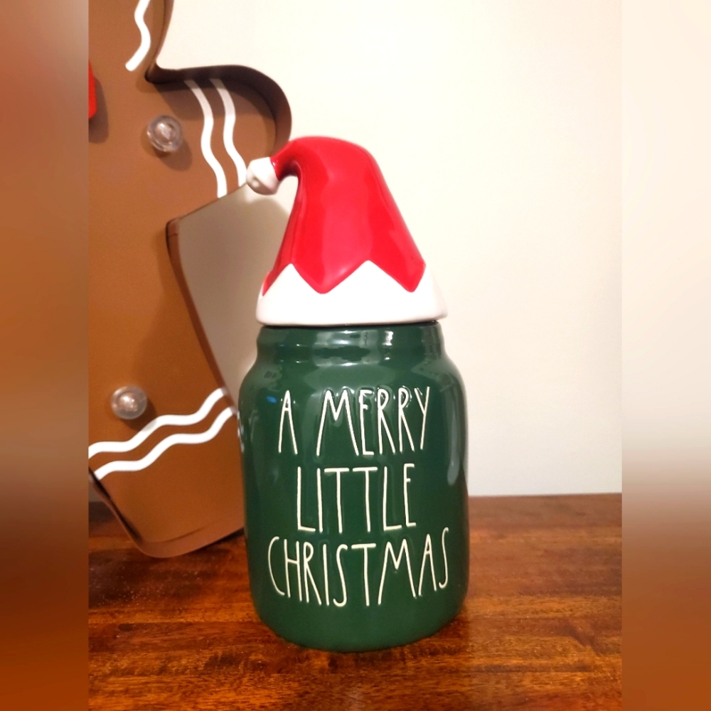 Rae dunn a merry little christmas baby canister